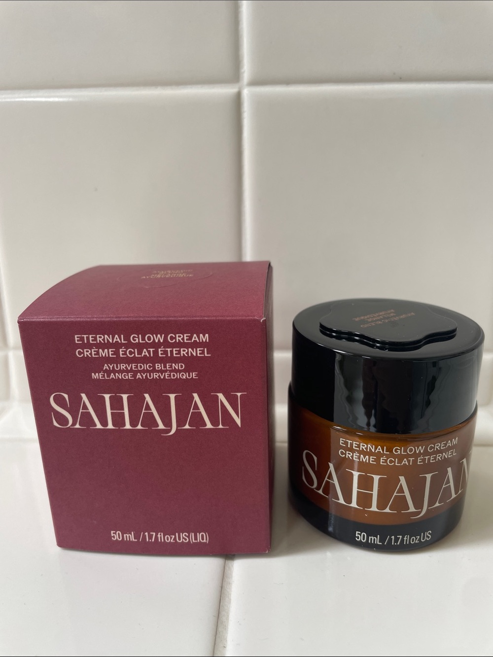 NIB Sahajan Eternal Glow Cream Ayurvedic Blend FULL SIZE 1.7 fl oz